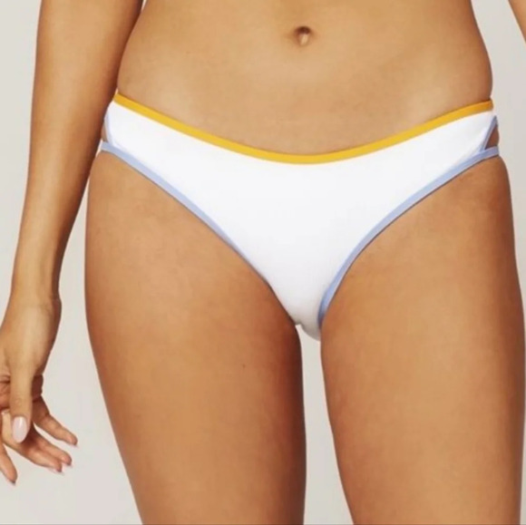 L*Space White and Yellow Bikini - Picture 3 of 11